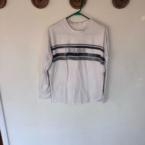 Aerie Bonjour striped oversized long sleeve tee size XS